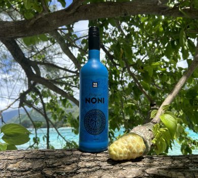 Magical Noni premium Polynesian noni juice in a glass bottle